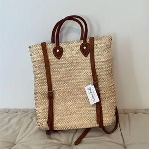 Grass basket backpack - Woven Finds